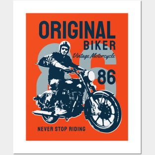 Original biker authentic vintage roller road hustle adventure Posters and Art